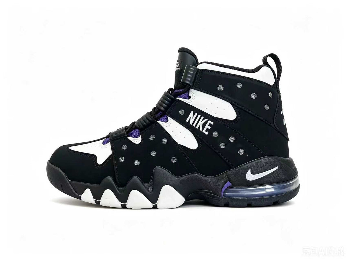 Nike Air More Uptempo White Black Orange High-Top Sneakers