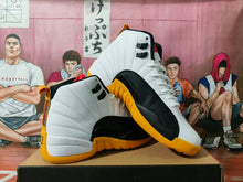 Jordan 12 Retro White Black Yellow High-Top Sneakers
