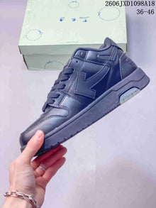 Off-White Out Of Office Low-Top Sneakers, Charcoal