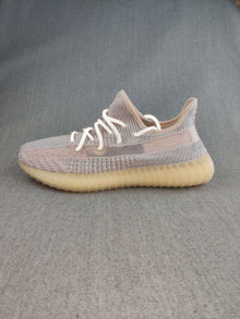 Yeezy 350 V2 Knit Sneakers Grey Pink Gum Sole