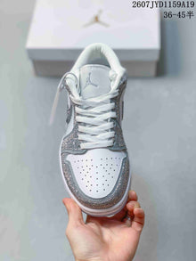 Jordan Air Jordan 1 Low Sneakers White Silver 2607JYD1159A19