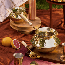 Brass Indian Style Wok/ Brass Soup Pot
