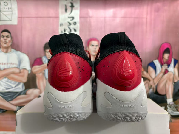 H Flow 30 Black and Red Basketball Sneakers