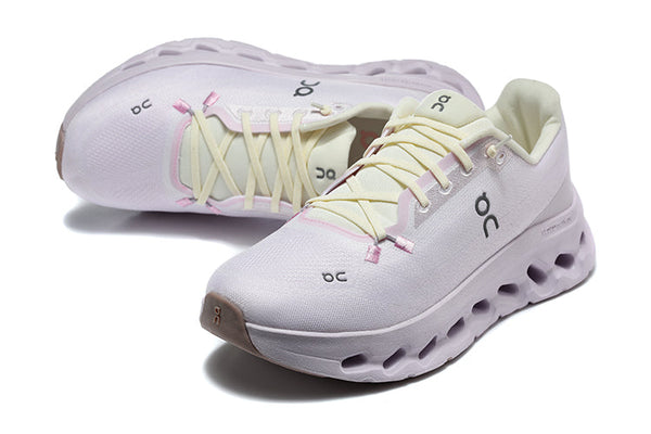 On Cloudmonster 3 Running Shoes in Pale Pink