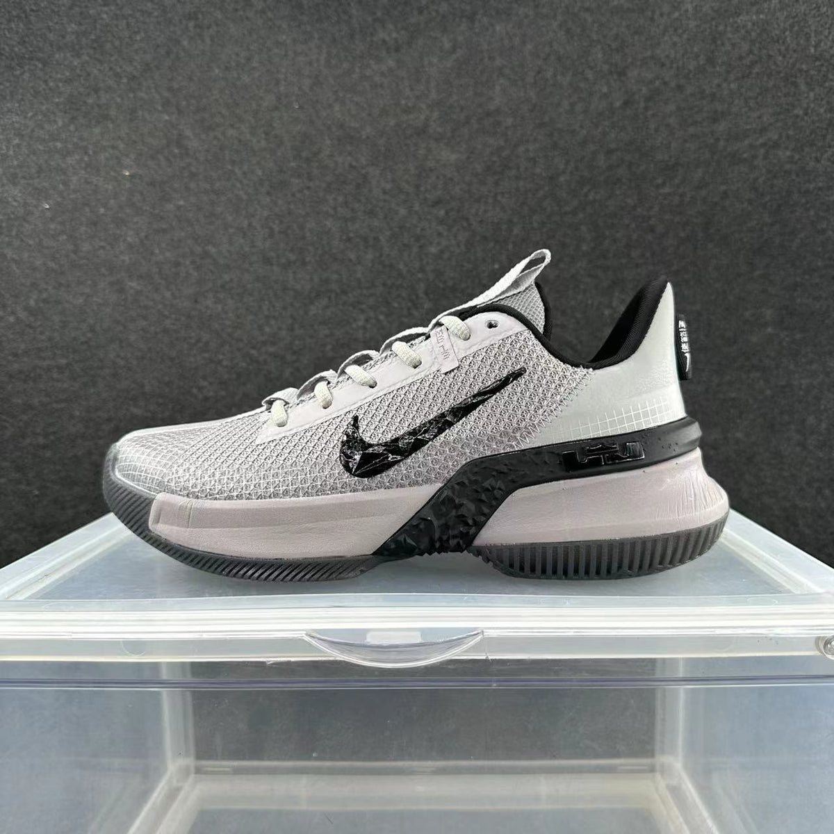 Nike Gray and Black Low-Top Sneakers