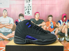 Jordan 12 Black and Blue High-Top Sneakers