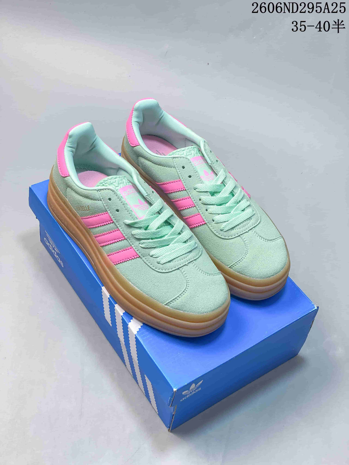 Adidas Originals Gazelle Bold W Mint Green Pink Sneakers