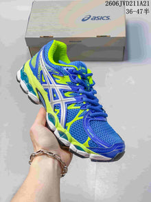 ASICS Gel Running Shoes Blue and Lime 2606JVD211A21