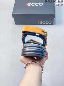 ECCO JHD518A18 Adjustable Outdoor Sandals, Orange and Gray