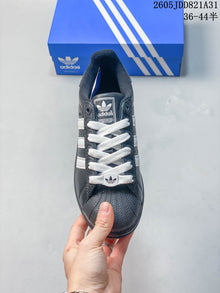 Adidas Superstar Black and White Shell-Toe Sneakers