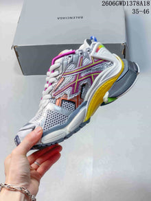 Balenciaga Runner Sneakers in Silver and Multicolor
