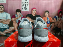Nike Grey and Red Basketball Sneakers