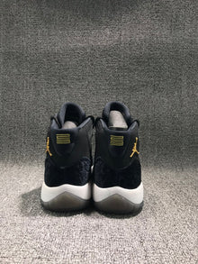 Jordan 11 Black Velvet High-Top Sneakers