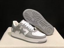 BAPE Sta Low-Top Sneakers White and Grey