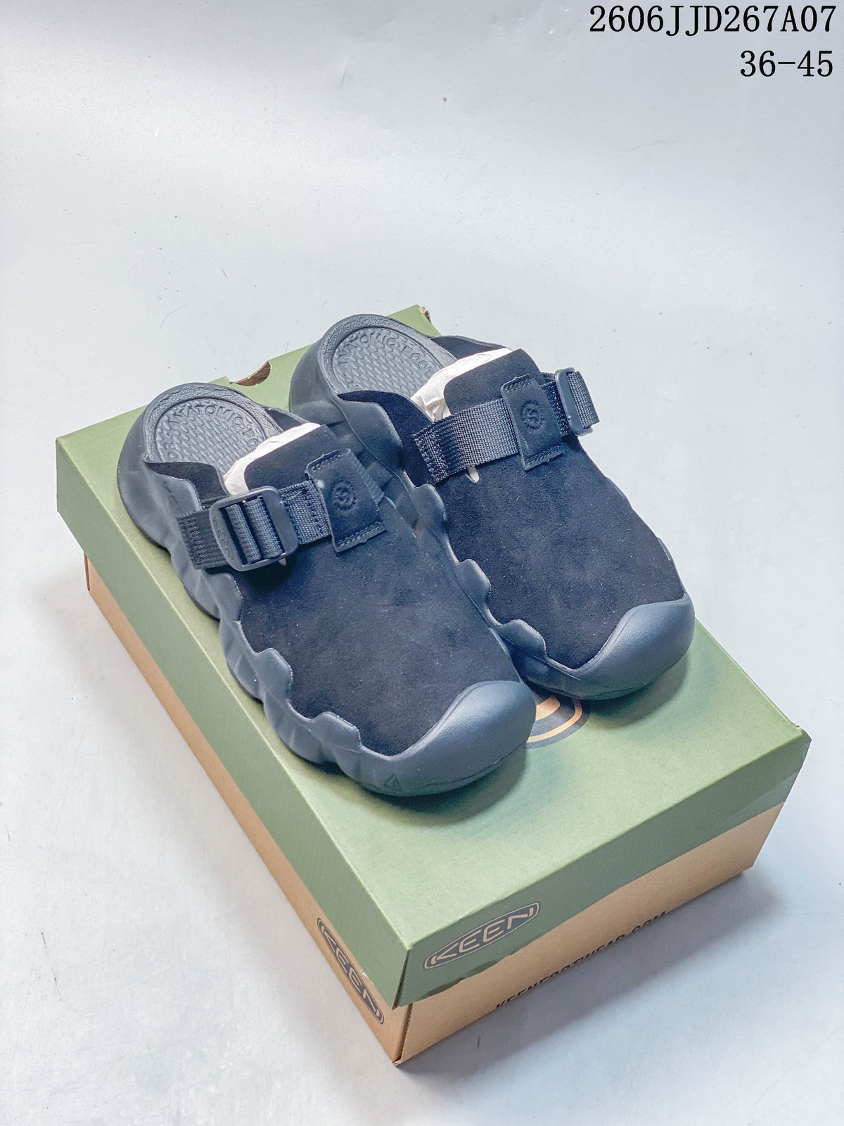 KEEN Hyperport Clog Leather Closed-Toe Sandals, Navy