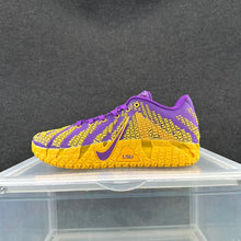 Nike LeBron Basketball Shoes Purple and Gold LSU Style