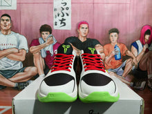 Nike Basketball Sneakers White Fluorescent Green