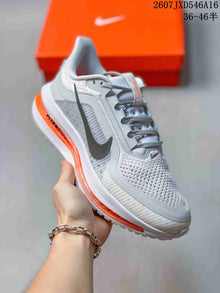 Nike Adult Sneakers White Gray Orange