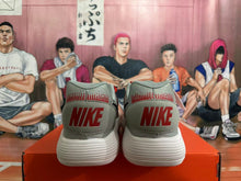 Nike Basketball Sneakers Gray Red Dragon Graphic