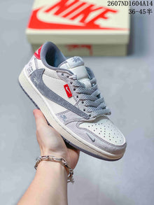 Nike SB Dunk Low Gray and Off-White Sneakers 2607ND1604A14