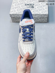 Nike Air Force 1 '07 Low Grey and Blue Sneakers