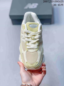 New Balance 9060R Suede Sneakers Pale Green Cream