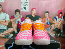 Nike Basketball Sneakers White Pink Orange