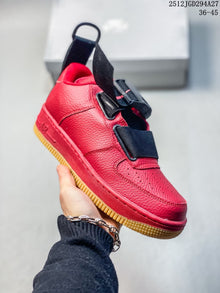 Nike Air Force 1 Utility BHM QS Low Sneakers, Red/Black