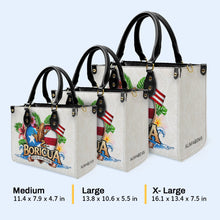 BORICUA. IT'S IN MY BLOOD - Personalized Custom Leather Handbag - LA023_HB
