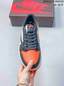 Jordan Air Jordan 1 Low Sneakers, Orange, White & Charcoal, CZ0790-005