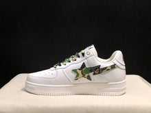 BAPE Bape Sta Low Sneakers White Green Camo