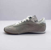 Alo Gray Low-Top Lace-Up Sneakers