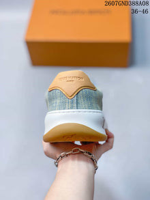 Louis Vuitton Tilted Low-Top Sneakers Blue White 2607GND388A08