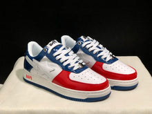 Bape Sta Low-Top Sneakers White Blue Red