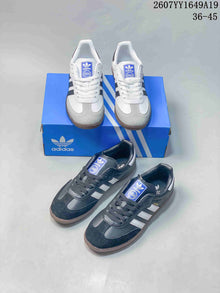 Adidas Samba Low-Top Sneakers in White and Black