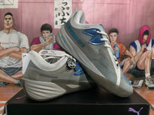 Puma All-Pro Nitro Basketball Shoes Gray Blue