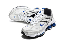 Nike Shox Ride 2 Silver and Blue Sneakers