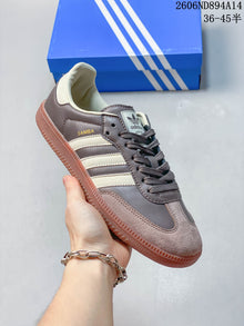 adidas Samba OG Low-Top Sneakers in Brown and Cream
