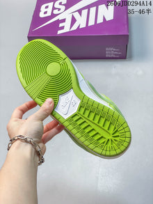 Nike Dunk Low SB Skateboarding Shoes, Lime Green and White, IB4417-104