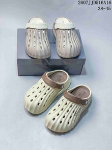 BELANCIAGA Ribbed Clog Sandals Cream 2607JJD516A16
