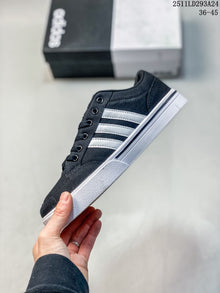 Adidas GVP Canvas STR Low-Top Sneakers, Navy and White B23999