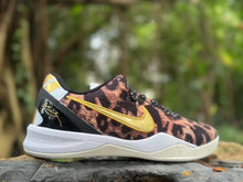Nike Kobe 8 Basketball Shoes, Leopard Print, Gold and White