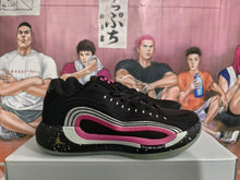 Jordan Black and Pink Basketball Sneakers