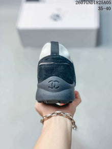 Chanel Black and White Low-Top Sneakers 2607GND1825A05