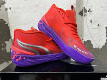 Puma Melo Basketball Shoes in Red and Purple