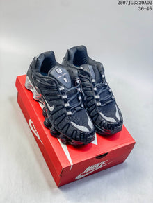 Nike Shox TL Black and Silver Sneakers