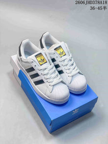 Adidas Originals Superstar White and Black Low-Top Sneakers