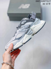 New Balance 9060 Grey White Mule Sneakers