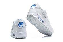 Nike Air Max 90 White and Blue Sneakers