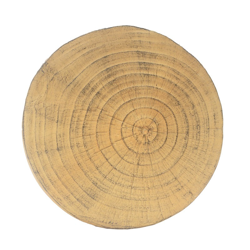 MGO Hollow Side Table - Natural Wood-Like Texture & MGO Material, Lightweight Durable Modern Minimalist Bedside End Table for Living Room, Bedroom or Office Decor, - No Assembly Required, - Compatible with (not a) - Sofa\u002FChair, - Sturdy